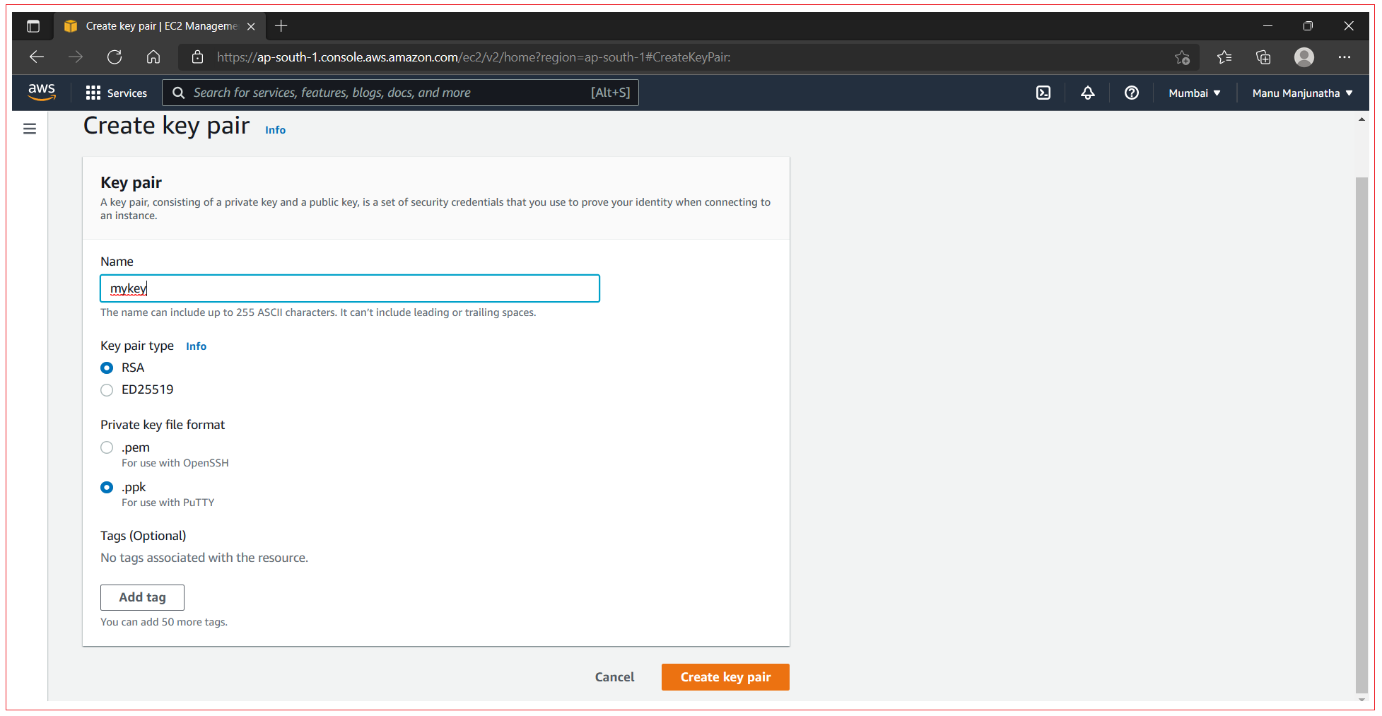 AWS EC2 Key Pairs - Java4coding