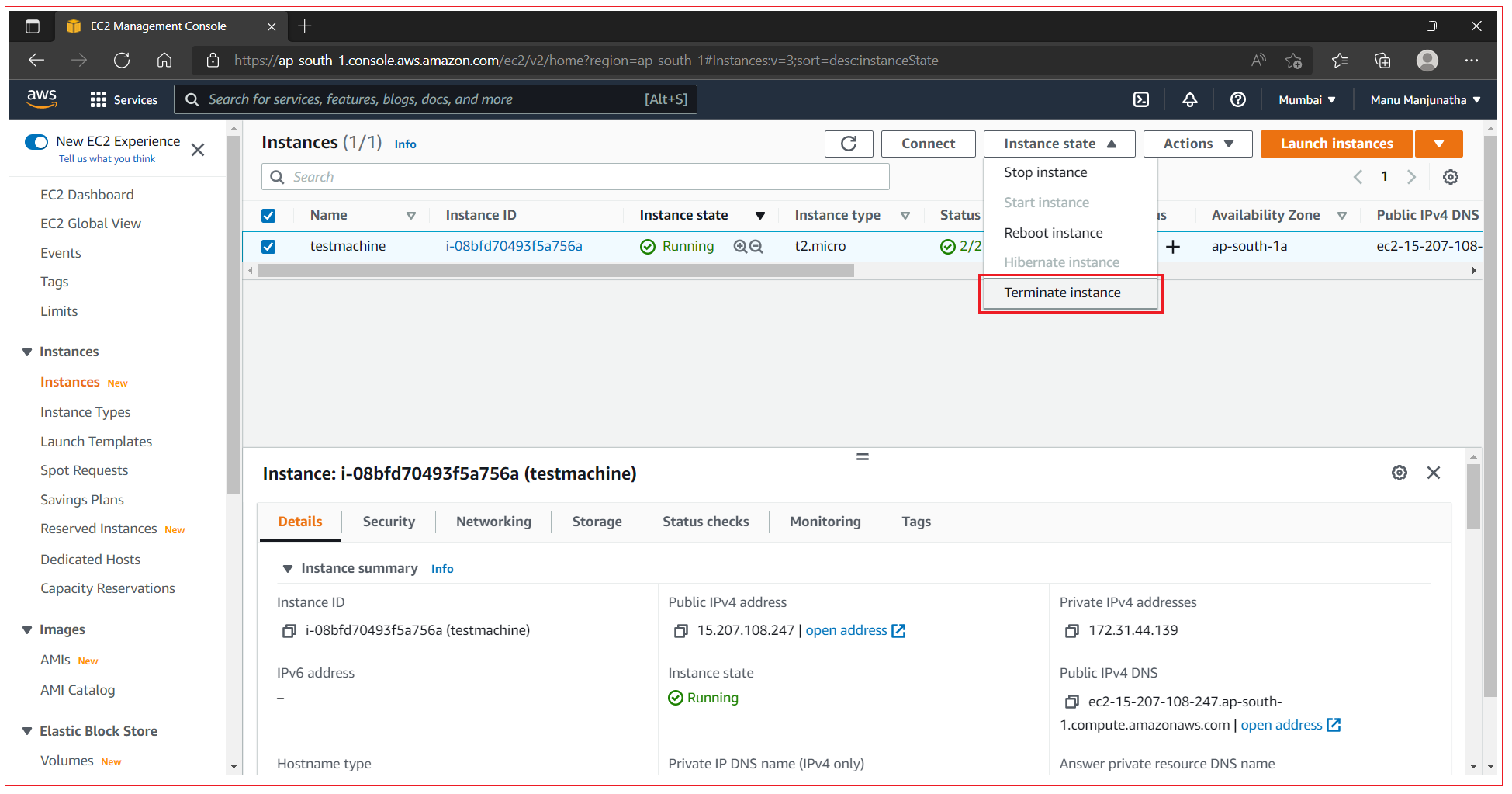 How to stop, delete and reboot AWS EC2 instance - java4coding