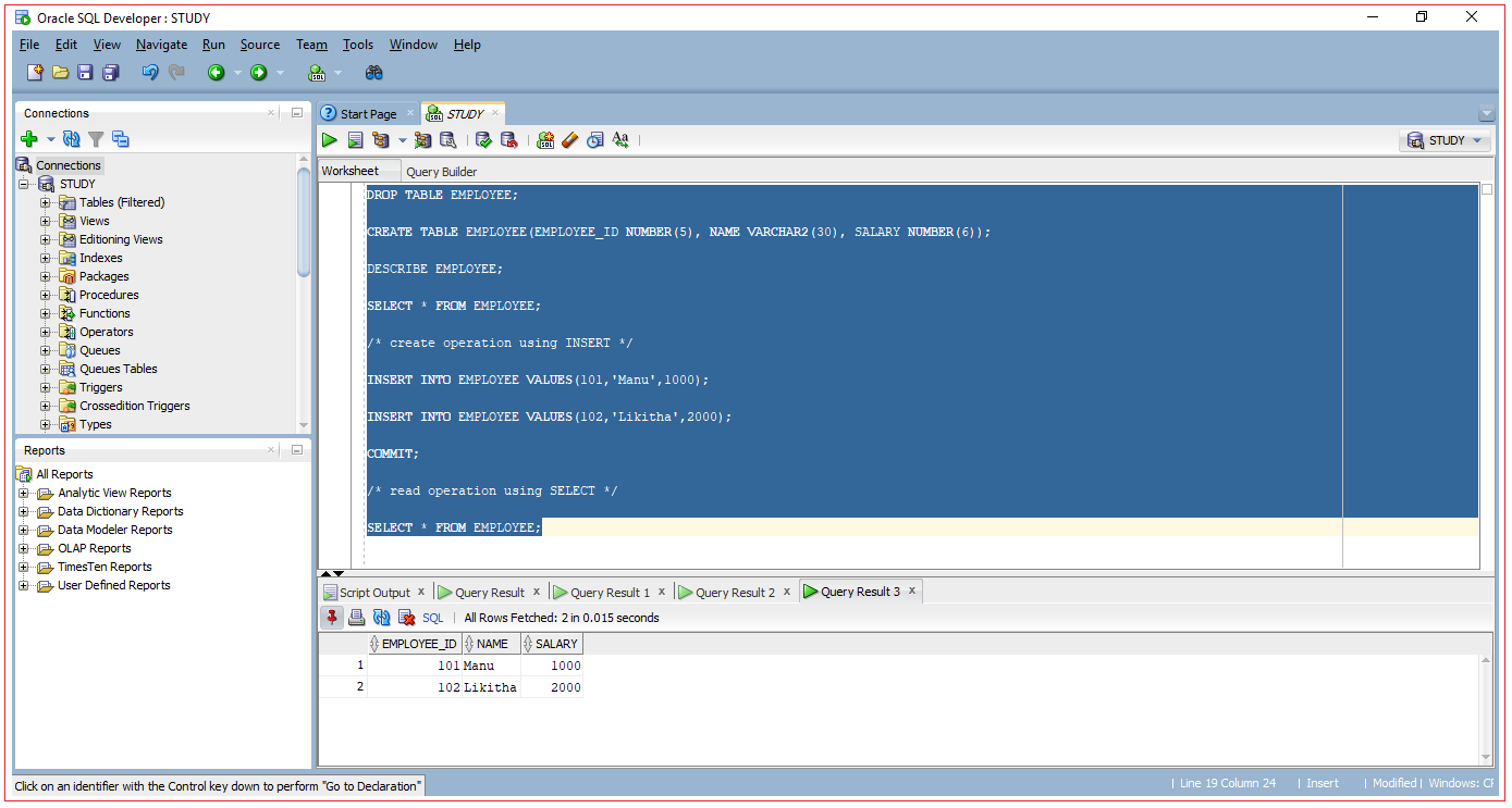 Create Oracle Database Connection Using Sql Developer java4coding